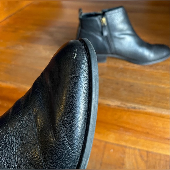 Franco Sarto Skylar Ankle Bootie Double Zip Almond Toe Black Women's US 8.5M - Picture 5 of 8